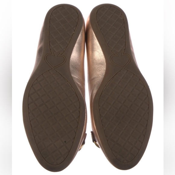 Kate Spade Pink Leather Phoebe Flats Light Blush Pink with Gold Buckle - Picture 3 of 16